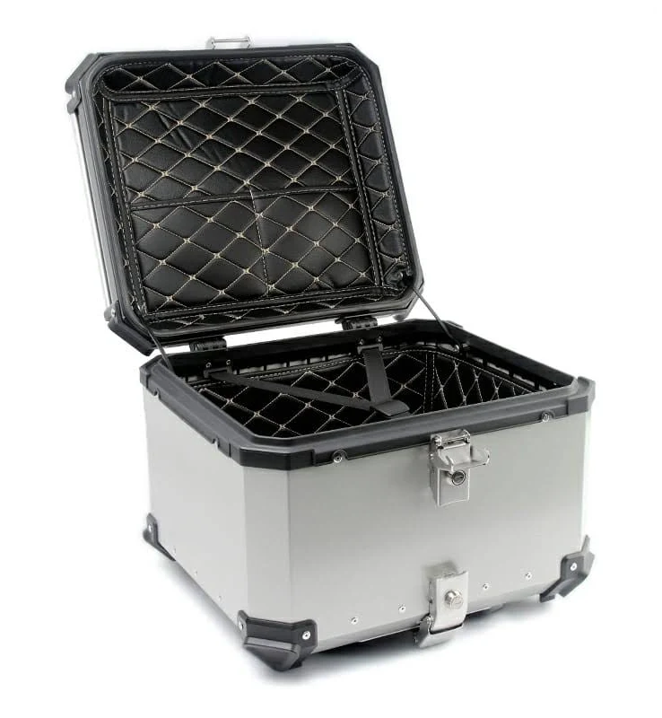 ארגז אלומיניום 55 ליטר אפור/שחור